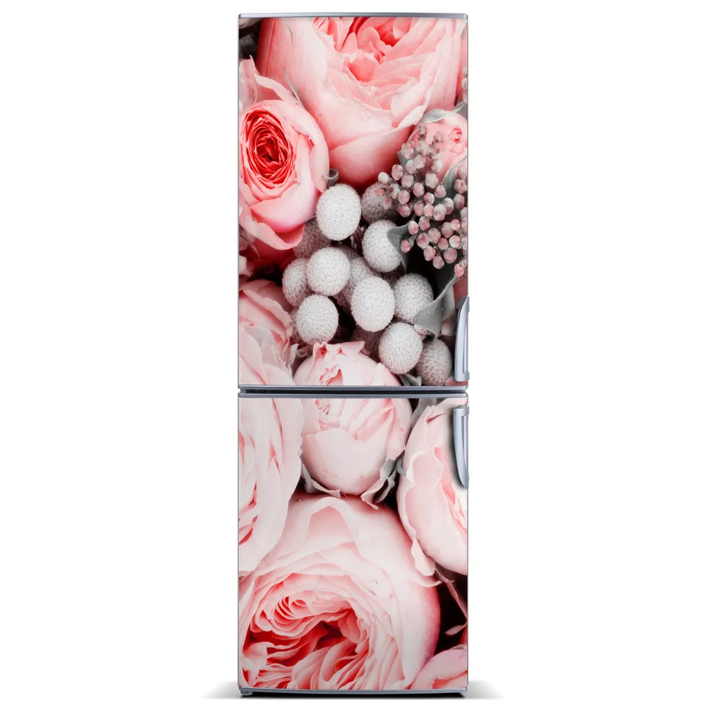 Tulup Kühlschrankdekoration - Magnetmatte - 60 cm x 180 cm - Magnet auf dem Kühlschrank - Blumenstrauß